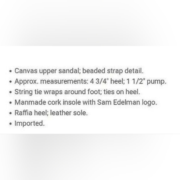 Sam Edelman Trey Beaded Wedge Sandal Espadrille  Size 7.5 - Picture 13 of 13